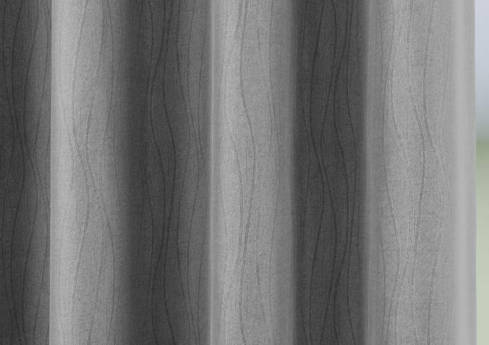 Goodwood Eyelet, Silver - Ready Made Curtains - Image 5